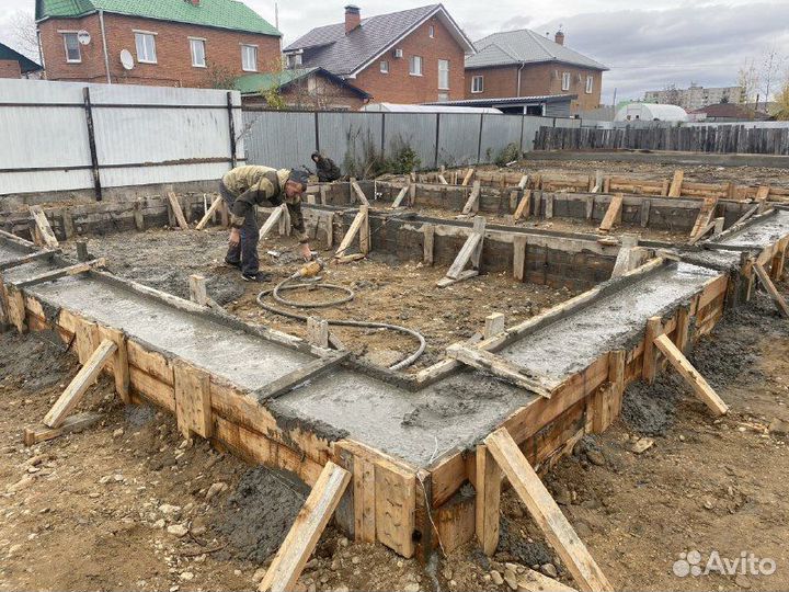 Строительство фундаментов. Бетонные перекрытия