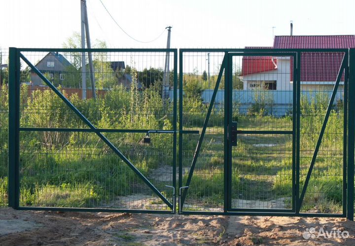 Забор из 3D сетки работа по договору качественно