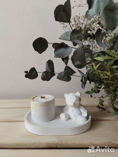 Подарочный набор декора из гипса