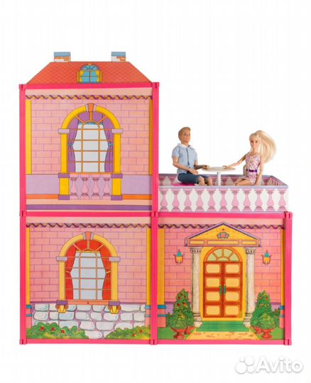 Кукольный домик с мебелью