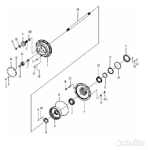 Шайба саттелита ступицы (sdlg)