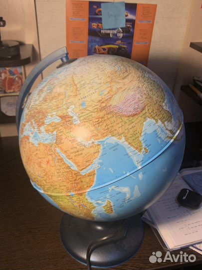 Глобус большой с подсветкой