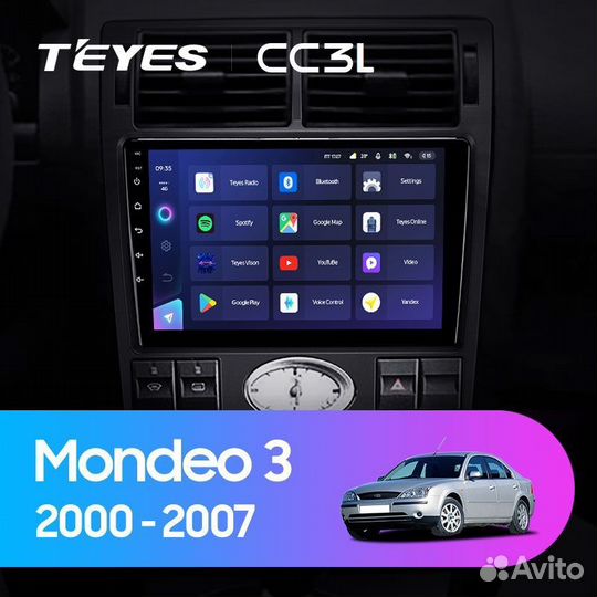 Автомагнитола Ford Mondeo 3 Teyes CC3L 4/64гб