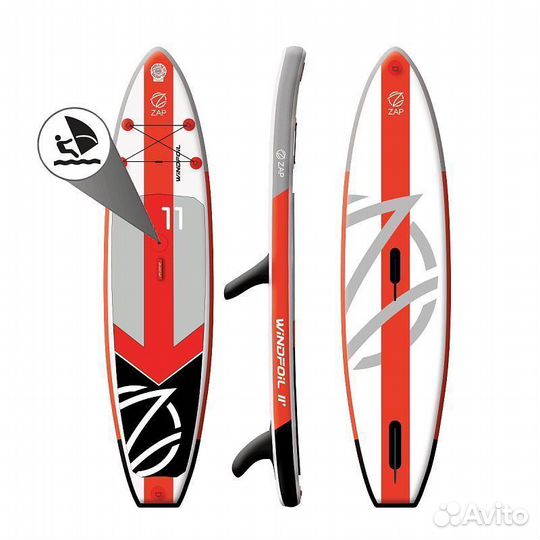 Доска для sup-бординга ZAP fusion 11 windfoil