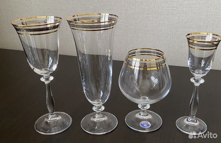 Фужеры бокалы Богемия