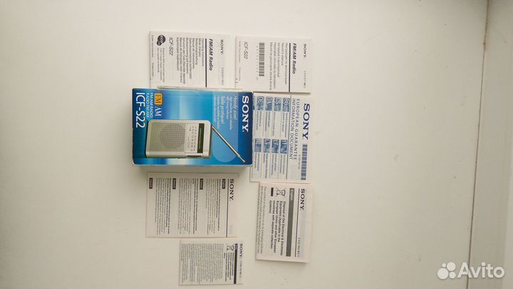 Приемник sony ICF-S22(упаковка с документами)