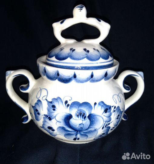 Гжель Чайник сахарница молочник кувшин Винтаж СССР