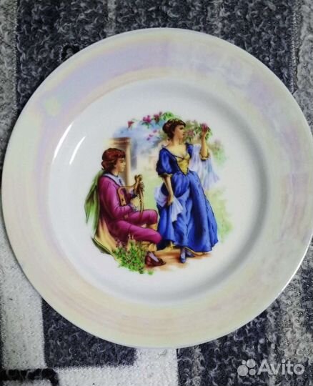 Тарелки сервировочные,чашки, набор 6 шт