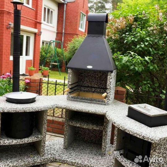 Комплекс барбекю модульная печь