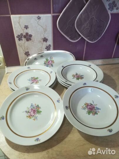 Столовый сервиз СССР 9предметов