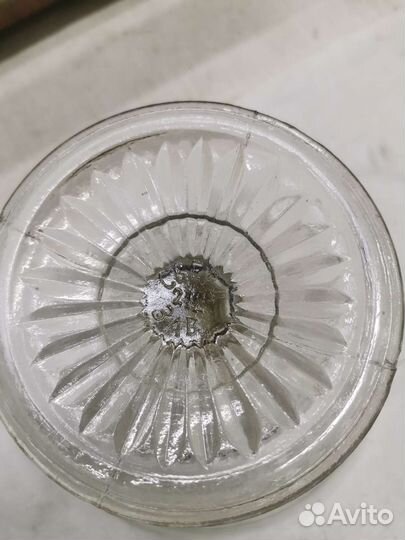 Ваза фруктовница на ножке старинная довоенная (Ч)