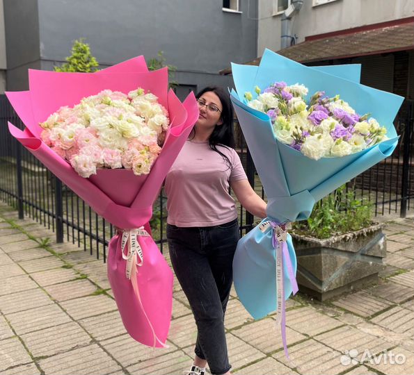 Букеты-Гиганты из Лизиантусов