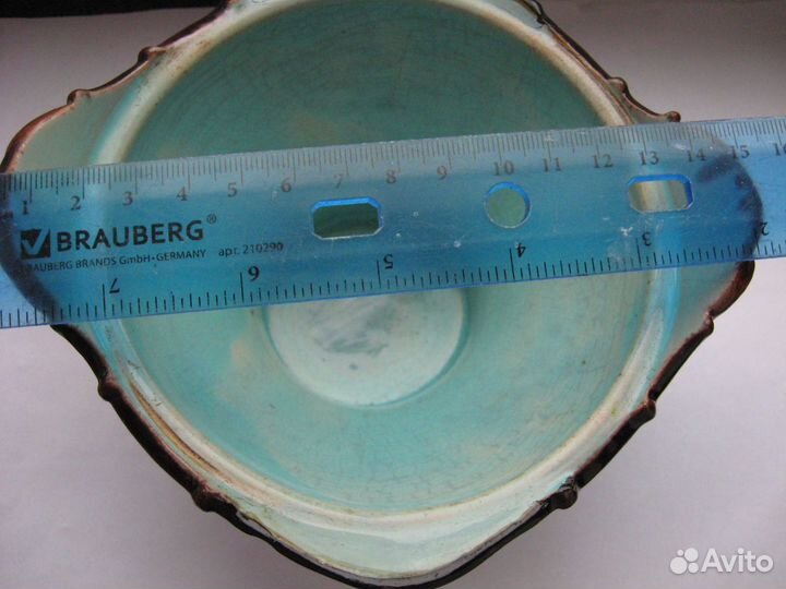 Антиквариат ваза керамика шикарная лепнина