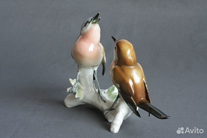 Статуэтка фарфоровая Karl Ens две малиновки. Герма