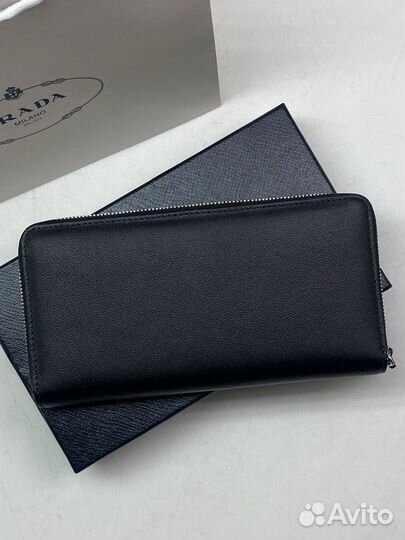 Кошелек мужской Prada кожаный