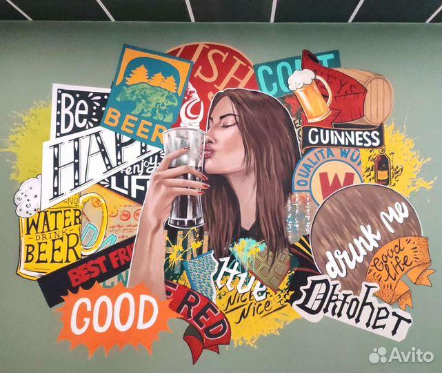 Роспись стен, барельеф, реставрация мебели