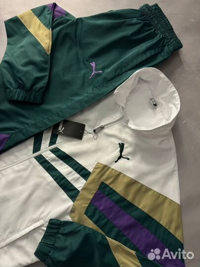 Спортивный костюм Puma белый ретро винтаж