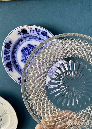 Хрустальный поднос СССР