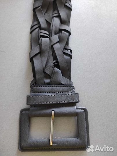 Ремень женский плетёный широкий