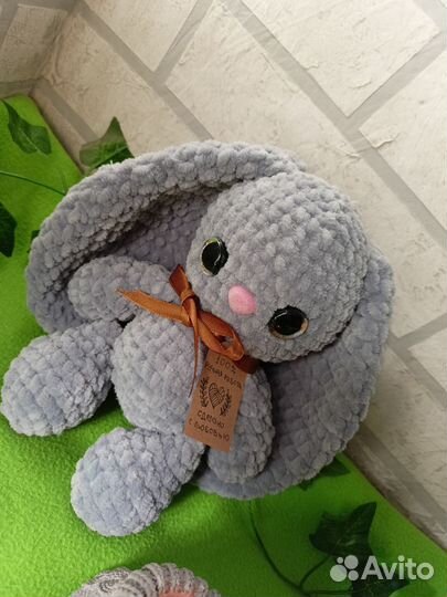 Вязаный зайка