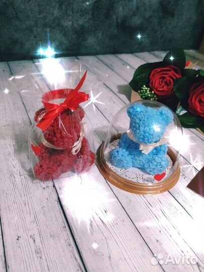 Мишка из роз