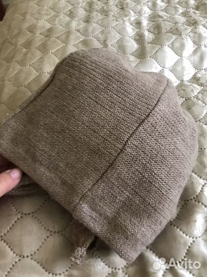 Комплект зимняя шапка с косынкой