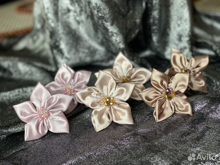 Резинки для волос, ручная работа