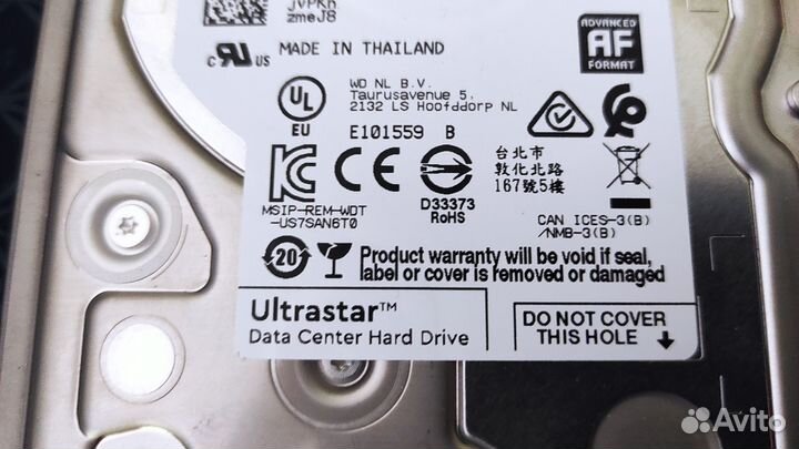 Жесткий диск WD Black 6Tb Ultrastar