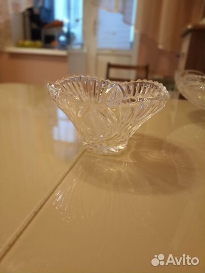 Хрустальные салатницы, рог (типо стакан)