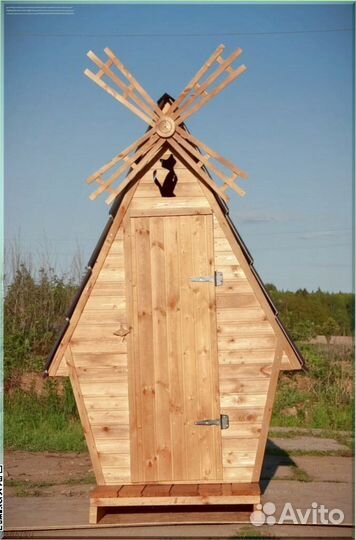 Дачный туалет с декором и установкой KII