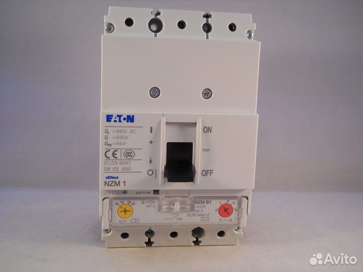 Автоматический выключатель eaton nzmb1-a125