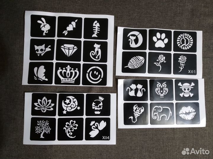 Трафареты для тату