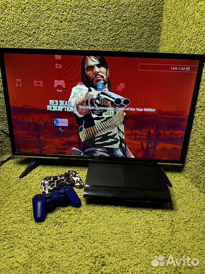 Sony PS3 Slim 320gb +много игр Прошита