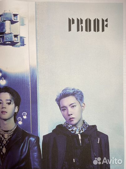 Плакат группы BTS (оригинальный из альбома Proof)