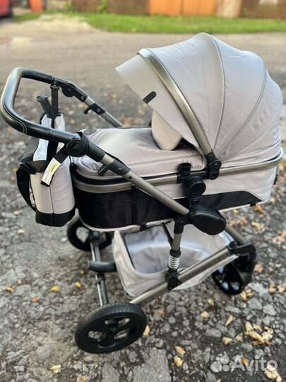 Новая коляска трансформер luxmom 2в1 серая