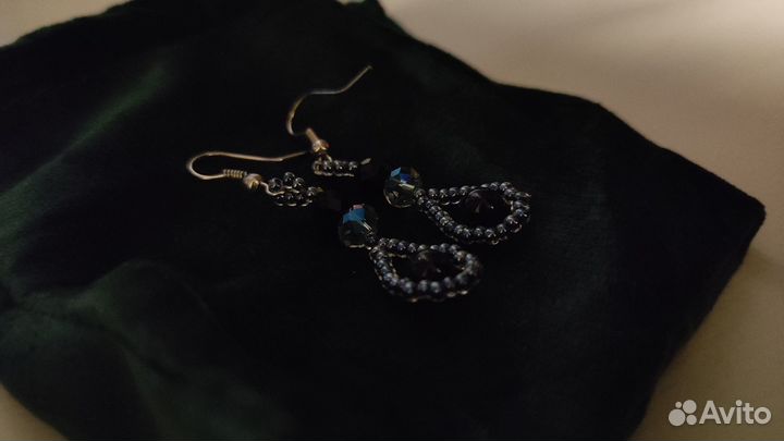 Сережки из бисера ручной работы