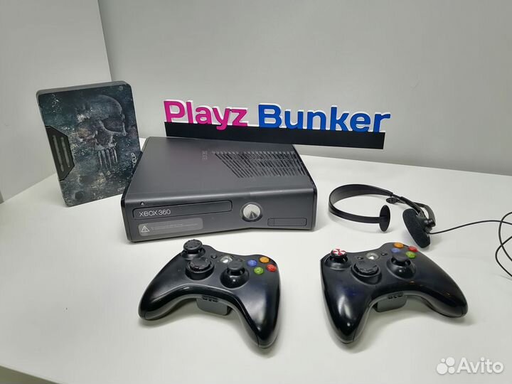 Xbox 360S+2джоя, 999игр Прошита