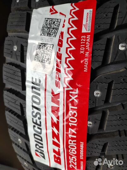 Bridgestone Blizzak Spike-02 SUV 225/60 R17 103T