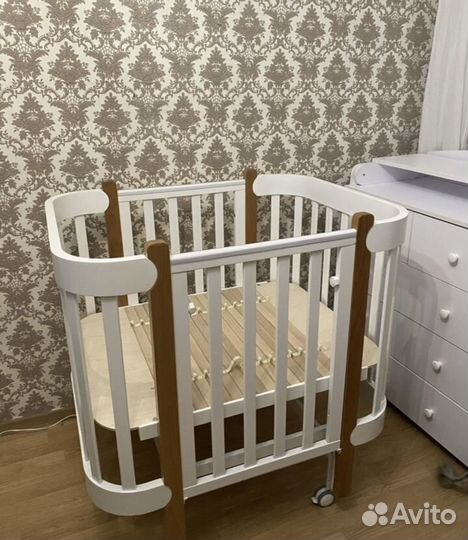 Кроватка happy baby mommy lux с расширением