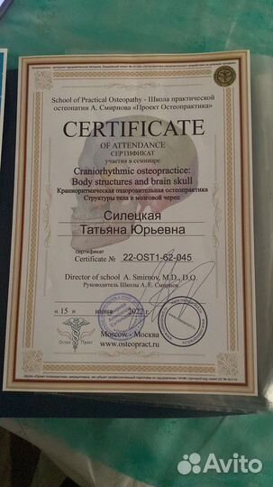 Остеопрактик, массажист