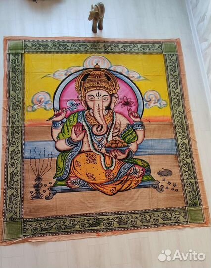 Покрывало 200 220 Индия натуральные краски