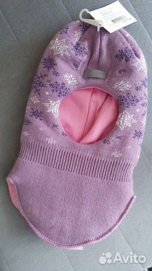 Шапка шлем новая для девочки, р.52-54