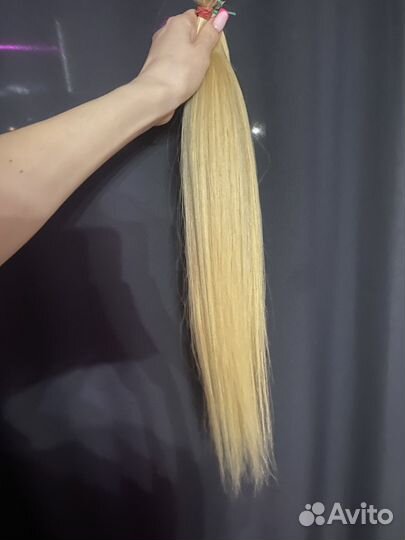 Волосы натуральные для наращивания 55 см