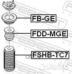 Подшипник опоры переднего амортизатора ford MON