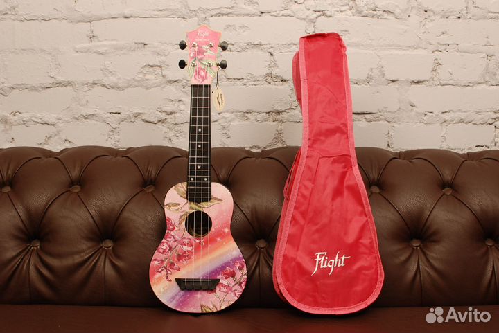 Укулеле Flight с рисунком (комплект)