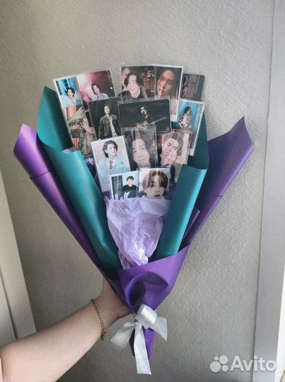 Букет из kpop карт bts