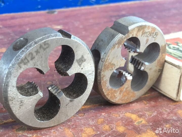 Плашки СССР М12 шаг резьбы 1,5