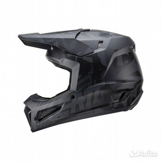 Мотошлем Leatt Moto 3.5 Helmet Kit Stealth, S разм
