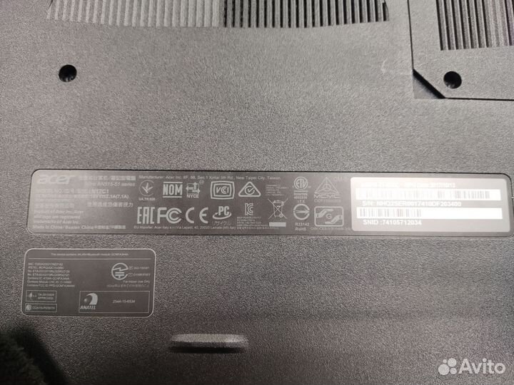 Игровой Acer nitro 5 an515 51 gtx 1050