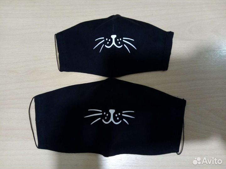 Маски анатомические многоразовые двухслойные трико